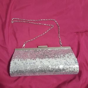 Sliver Sequin evening Clutch